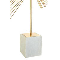 Escultura en espiral de alambre dorado abstracto, escultura de hoja de exposición para el hogar, oficina, escritorio, sala de estar, mesa, decoración, artículo de regalo decorativo