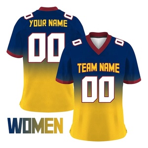 Servicio OEM, Venta al Por Mayor, Jersey de Fútbol Americano Personalizado para Hombre, Verano, 100% Poliéster, Transpirable, Protección UV, Secado Rápido, Manga Corta - Product Image 5
