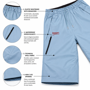 Pantalon de snowboard imperméable et ample pour homme et femme, pantalon de ski d'hiver de haute qualité, coupe-vent, isolé, vêtements de sport de montagne pour l'extérieur - Product Image 4