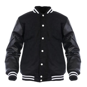 Chaquetas Varsity Hechas a Medida con Cuello Alto, Resistentes al Viento, de Cuero Genuino, Fabricación en Pakistán, Precio Personalizado, Color Personalizado 2026 - Product Image 2