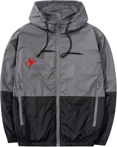 Vestes coupe-vent pour hommes personnalisées, imperméables, à capuche, coupe-vent décontracté, vêtements pour hommes, vestes d'automne pour hommes - Product Image 1