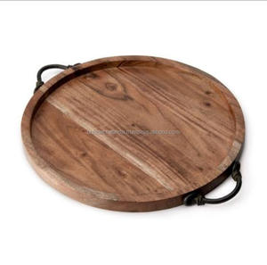 Plateau de service rectangulaire en bois d'acacia de qualité supérieure, fait main, léger, résistant au lave-vaisselle, qualité commerciale, vente en gros - Product Image 2