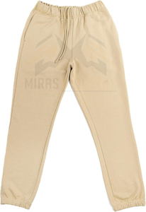 Ensemble de survêtement décontracté pour homme en coton 100 % écologique, beige uni, à capuche, léger, avec cordon de serrage, pull à manches longues - Product Image 4