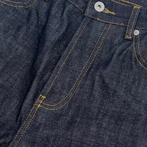 Custom High Quality Vintage Selvedge Denim <b>Jeans</b> for Men Hip Hop Style Straight Fit with <b>Embroidered</b> Winter - Product Image 4