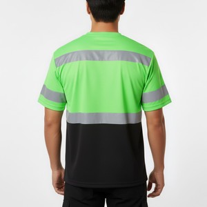 Custom Reflective <b>Safety</b> Shirt High Visibility Workwear Shirt with Reflective <b>Tape</b> for Industrial Workers - Product Image 5