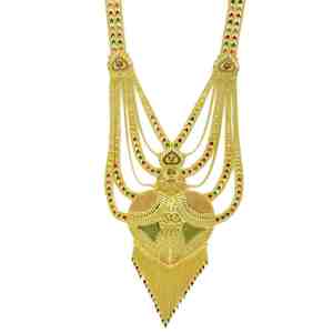 Collares Largos Rani Haar de Latón Chapado en Oro de 14K, 18K y 24K, Diseño Turco Tradicional, Joyería Rellena de Oro, Oro Joyería - Product Image 5