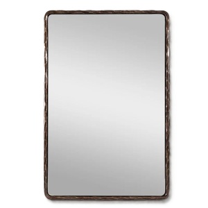 Bohemian Rectangular <b>Wall</b> <b>Mirror</b> with Natural Rattan Frame Bathroom <b>Living</b> <b>Room</b> Decorative <b>Mirror</b> Frame - Product Image 2