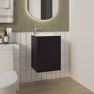 Lavabo Hudson Negro para Baño, Producto de Primera Calidad para sus Muebles de Baño - Product Image 3