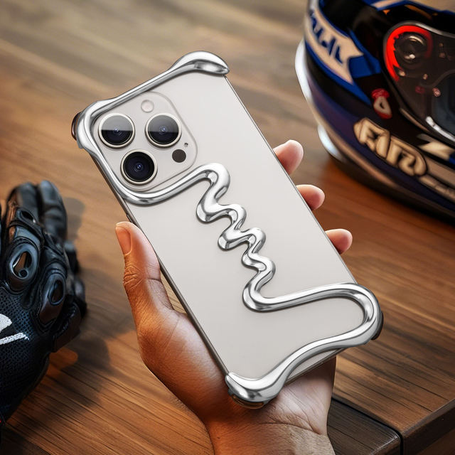 Factory Luxury Metal 3D Hollow Phone Case for iPhone 16 15 14 Aluminum Alloy Track Shell Shockproof Cover(XTHD)