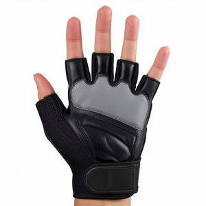 Guante protector de hockey sobre césped de PVC personalizado, medio dedo, para mano izquierda, acolchado, equipo deportivo, entrenamiento, proveedor mayorista - Product Image 4