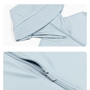 Veste à capuche légère à manches longues pour femme, anti-neige, protection solaire UPF 50+, avec masque intégré, idéale pour l'escalade, le camping, la randonnée et la course à pied. - Product Image 3