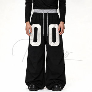 Custom Sweatpants Double Baggy High Waist Fleece Cotton Track Pants Casual Streetwear Breathable <b>Trousers</b> Made Pakistan0 - Product Image 1