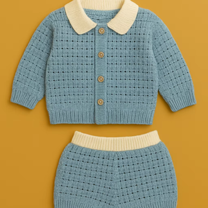 Infant Clothing <b>Bundle</b> Soft Warm Knit Outfit For Newborn Winter Wear Custom Logo Private Label Supply Service - Product Image 1