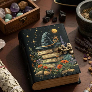 Diario de Cuero Estilo Grimoire, Hecho a Mano, Vintage, con Cierre, para Hechizos y Escritos Mágicos, Ideal para Regalo - Product Image 5