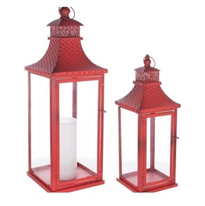 Juego de 2 Faroles de Hierro con Anillo Negro para Velas, Decoración para el Hogar, Jardín y Sala de Estar - Product Image 4