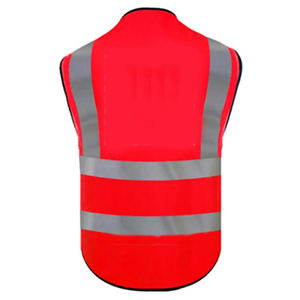 Hot Sales High Visibility Reflective Safety <b>Vest</b> Mens Unisex Waterproof Breathable Workwear <b>Top</b> Sleeveless Motorcycle <b>Neon</b> ANSI - Product Image 5