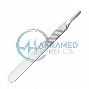 Manche de scalpel chirurgical en acier inoxydable de qualité supérieure, logo personnalisé, manches de couteaux médicaux pour instruments de chirurgie dentaire et buccale, classe I - Product Image 6