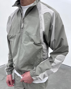 Custom Tracksuit Windbreaker Outfits Nylon Set Suit Sport <b>Jacket</b> Track Zip up Wind Breaker for Men and Pants Windproof <b>Workout</b> - Product Image 4