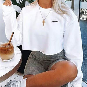 Sudadera Corta 2026 de Alta Calidad, Manga Larga, Tejido Transpirable, Sudadera Corta para Mujer - Product Image 4