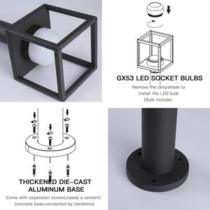 Lámpara LED para Caminos Exteriores, Impermeable, para Jardín, Paisaje, Lámpara de Suelo 36516, Baliza para Caminos - Product Image 3