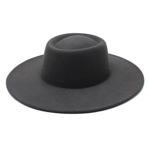 Chapeau Fedora à large bord, couleur unie, protection solaire, design personnalisé, décoration à pompon, décontracté, pour l'extérieur, pêche - Product Image 3