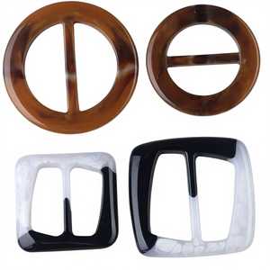 Classic Plastic Buckle Black and Transparent Square Shape <b>Bag</b> <b>Accessories</b> High Quality - Product Image 5