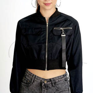 Veste pour femme la plus vendue, style bomber court, veste bomber coupe-vent respirante pour femme, personnalisable - Product Image 1