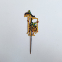 Marionnette Wayang Kulit en cuir indonésien artisanale, décoration de table traditionnelle javanaise, objet ethnique, souvenir