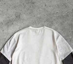 Camiseta de Manga Larga de Doble Capa con Estampado de Alma Inmortal para Hombre, Estilo Urbano, 100% Algodón, Color Sólido, Fabricada por OEM - Product Image 3