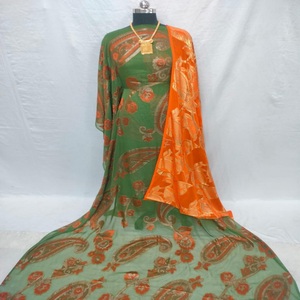 Conjunto de Dirac Somalí de Diseño de Alta Calidad, Ropa Tradicional para Ocasiones Formales, Diseño Floral Bordado, Spandex, Verano - Product Image 1