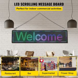 ป้ายไฟ LED แสดงผลข้อความแบบเลื่อนในอาคาร ขนาด 40 นิ้ว x 9 นิ้ว สีสันสดใส P6 ควบคุมผ่าน WiFi USB ความละเอียดสูง - Product Image 2