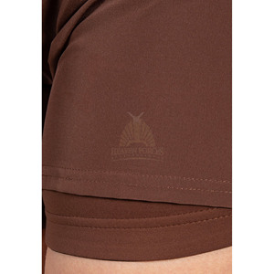 กางเกงขาสั้นออกกำลังกายผู้หญิงขายส่ง ระบายอากาศ แห้งเร็ว สวมใส่สบาย โลโก้สั่งทำได้ วิธีการทอผ้าแบบไม่ถักทอ ขนาดปรับแต่งได้ - Product Image 3