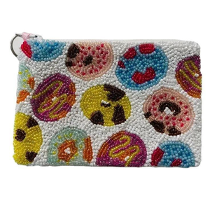 Classic Glass Beaded Embroidery Coin <b>Purse</b> Makeup Bag <b>with</b> Customized Color for Wedding or Party Gifts for Her MD HANDICRAFTS - Product Image 4