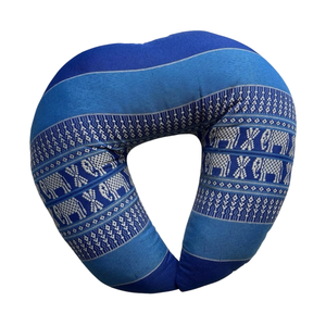 Coussin en soie en forme de U à motif floral avec broderie, pour massage et spa, à poser sur le ventre - Product Image 1