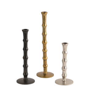 Candelabros más vendidos para decoración del hogar, portavelas de aluminio fundido, hechos a mano, personalizados, venta al por mayor, S/2 - Product Image 1