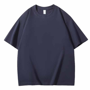 Camiseta Oversize de Algodón Grueso para Hombre, Corte Clásico Relajado, Cuello Redondo, Estilo Urbano, Moda, Venta al por Mayor, Ropa Personalizada - Product Image 6