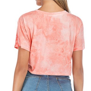 Top corto personalizado para mujer, Camiseta deportiva de alta calidad 100% de algodón, camiseta blanca para mujer - Product Image 3