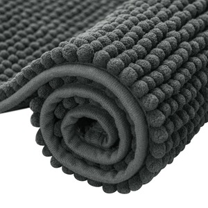 Tapis de bain super absorbant et antidérapant, tapis de sol de salle de bain à poils longs pour la décoration de la maison, tapis de porte de chambre - Product Image 2