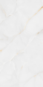กระเบื้องพอร์ซเลนสีขาวออนิกซ์ Prime Onyx White ขนาด 600x1200 มม. ผิวมันเงา ลายหินออนิกซ์ พรีเมียม โปร่งแสง สำหรับปูพื้นและผนัง - Product Image 4