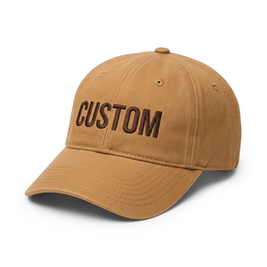 Men's <b>Dad</b> <b>Hat</b> Custom Embroidery Cotton Adjustable Baseball Cap Casual Streetwear Fashion Wholesale Headwear Manufacturer - Product Image 1