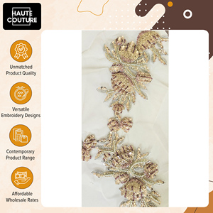 Fabricante de Origen Indio de Apliques Hechos a Mano con Motivos Florales en 3D para Accesorios de Ropa en Oferta - Product Image 3