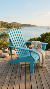 Durable wood outdoor lounge chair <b>Foldable</b> <b>garden</b> set furniture Modern farmhouse hotel chair - Product Image 3