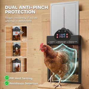Telecamera AI 2K HD con Porta Automatica per Pollaio, Batteria Grande da 5200 mAh, WiFi, Alimentazione Solare, Controllo Remoto 100% tramite App, Attrezzatura per Allevamento - Product Image 6