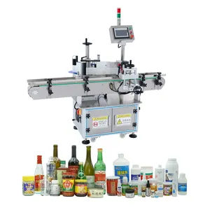 Ts05-1 etichettatrice automatica a doppio lato del prodotto rotondo per barattoli circolari per imballaggi industriali di cosmetici alimentari - Product Image 1