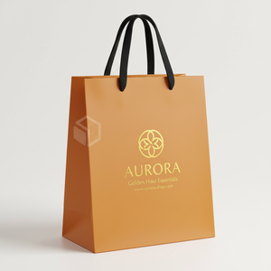 ถุงกระดาษช้อปปิ้งคุณภาพสูง ทำมือ เป็นมิตรกับสิ่งแวดล้อม พิมพ์โลโก้ได้ตามต้องการ เคลือบผิวอย่างดี สำหรับบรรจุภัณฑ์เสื้อผ้า ของขวัญ และซูเปอร์มาร์เก็ต - Product Image 1