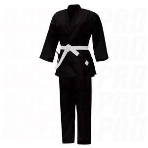 Uniforme de karaté léger pour enfants et adultes, ceinture blanche incluse, entraînement, pratique des arts martiaux, débutants, étudiants avancés - Product Image 3