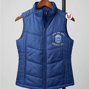 เสื้อกั๊ก Zeta Phi Beta พร้อมส่ง กันน้ำ ระบายอากาศ กันลม เป็นมิตรกับสิ่งแวดล้อม เสื้อกั๊กบุนวมคุณภาพสูงสำหรับผู้หญิง - Product Image 1