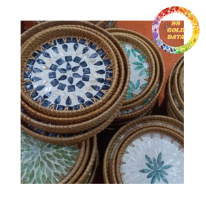 Plateau de service ovale en rotin naturel fait main de haute qualité pour thé et café, support de petit-déjeuner – Fournisseur en gros - Product Image 4