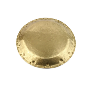 Handmade Engraved Round <b>Moroccan</b> Tray Antique Gold Finish Food Serving Platter <b>Decorative</b> Coffee Table Tray at Low Price - Product Image 2