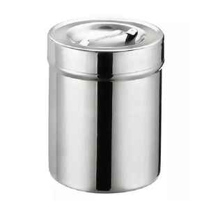 Dressing Jars Storage Holloware Sterilizer <b>Drums</b> <b>Box</b> Container Surgical Instrument Medical Training Stainless Steel Dressing Jar - Product Image 4